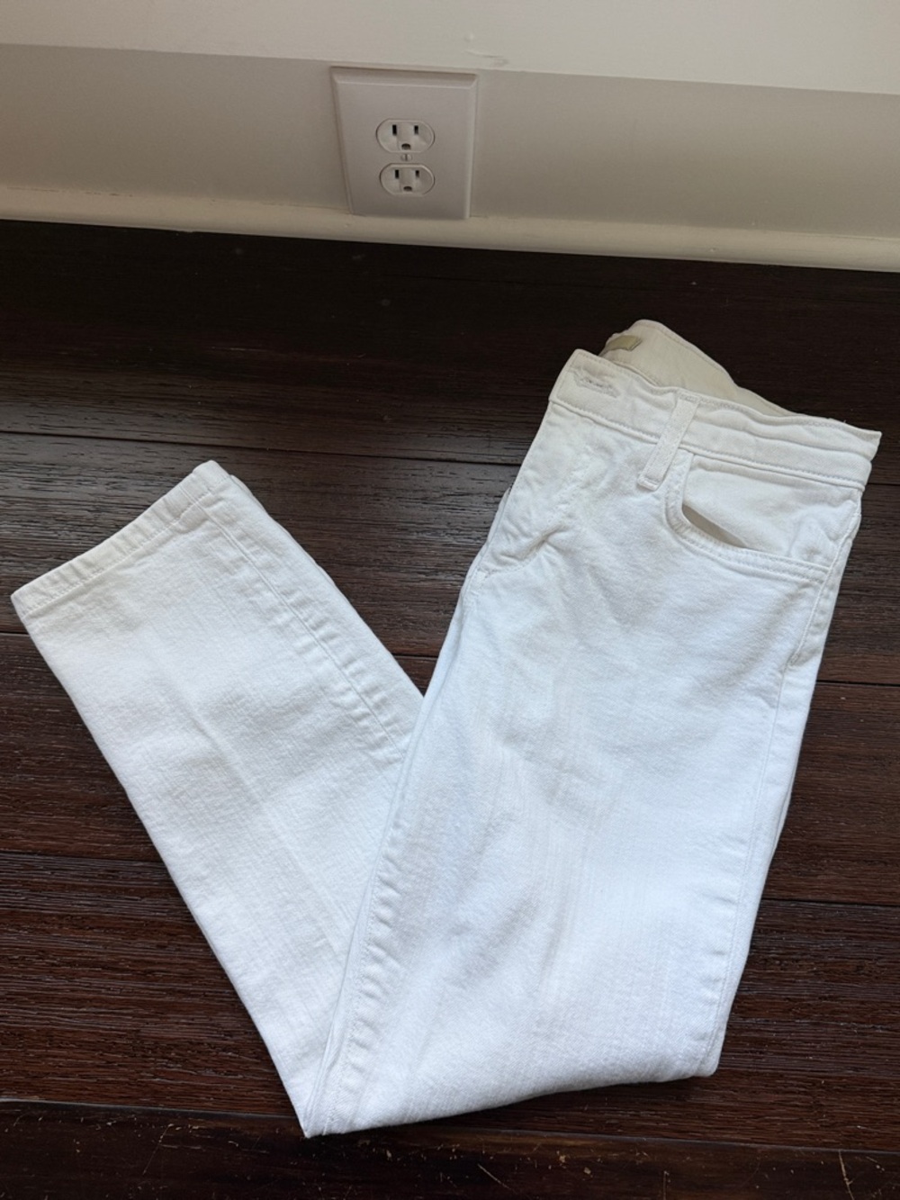 Women's White Slim Fit Jeans